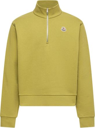 Moncler Moncler Logo Cotton Zip-up Sweatshirt, Men, Green, Size: 3xl