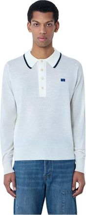 Wales Bonner Henry Polo - Heren - Polos - Wit - S - Wol - Tops