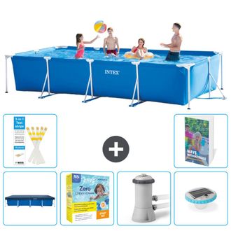 Intex Piscina Con Estructura Rectangular - 450x220x84 Cm - 7-piezas S4