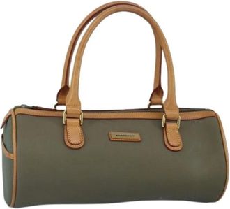 Burberry Pre-owned Handbags, female, Green, Size: ONE SIZE Pre-owned Nylon Handbag