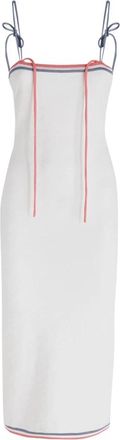 Fendi Monogram Midi Jurk - Dames - Casual kleedjes - Wit - S - Kleedjes