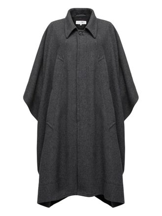 Maison Margiela asymmetric cape - Grey