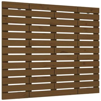 vidaXL vidaXL Testiera da Parete ambra 126x3x91,5cm in Legno Massello di Pino