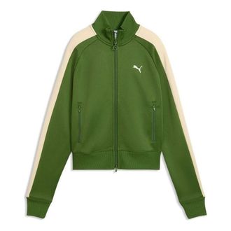 Puma (WMNS) PUMA T7 Short Track Jacket Earthy Green Buttercream 629796-68