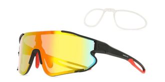 SmartBuy Collection Single Lens Full Rim Plastic Mens Sunglasses Black Size 135 - Free Lenses - SmartBuy Collection
