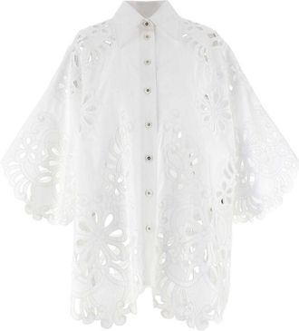 Dolce & Gabbana Cut-Out Embroidery Shirt