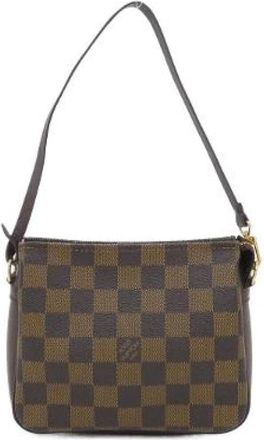 Louis Vuitton Pre-owned Damier Makeup Pouch - Dames - Vintage Schoudertas - Bruin - ONE Size - Vintage