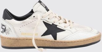 Golden Goose Sneakers basse Ball Star in pelle crackl&egrave; con effetto usurato