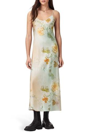 AllSaints Bryony Satin Slipdress in Haze Blush Pink at Nordstrom, Size 10 Us