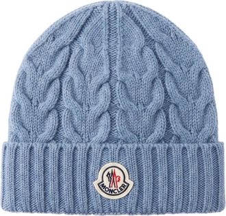 Moncler Berretto - unisex - Hoeden - Blauw - M - Wol - Accessoires