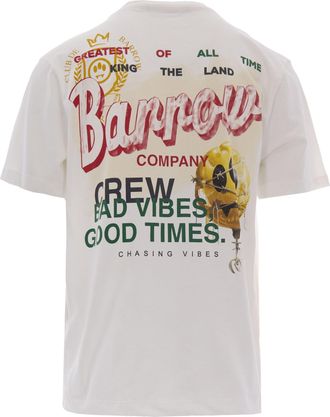 Barrow Mens T-Shirt Bad Vibes Good Times Coconut Cotton T-Shirts And Polos