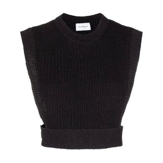 Ferragamo Dames, Truien, Zwart, Maat: M