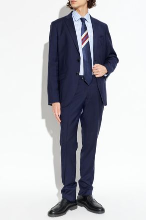 Etro Wool Suit, Mens, Navy Blue