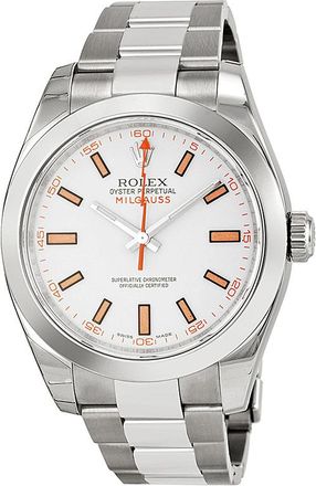 Rolex Pre-owned Rolex Milgauss White Dial Mens Watch 116400WSO