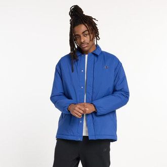 New Balance Uomo Coaches Jacket in Blu, Nylon Intrecciato, Taglia L