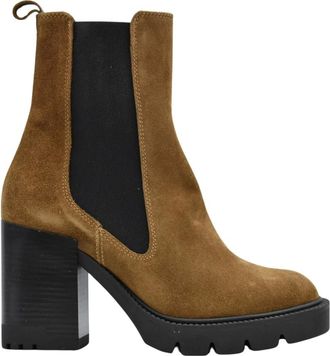 Janet & Janet Dames, Schoenen, Bruin, Maat: 40 EU Leer