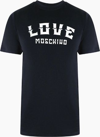Love Moschino Mens Love Moschino Bold Logo Black T-Shirt - Size: 42
