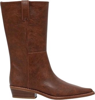 Michael Kors Farren Boot - Dames - Cowboylaarzen - Bruin - 37 EU - Polyester - Schoenen