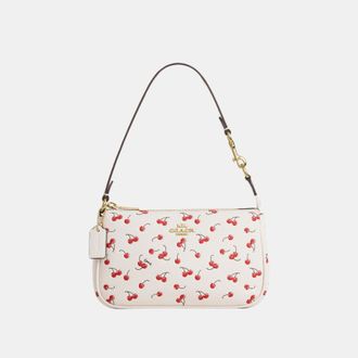 Coach Womens Nolita 19 With Cherry Print - White Leather - One Size