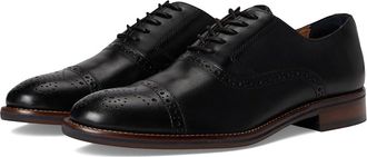 Johnston & Murphy Conard 2.0 Cap Toe Mens Shoes Black Full Grain : 10.5 W (EE), Leather