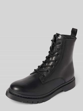 Tamaris Tamaris Schn&uuml;rstiefel aus echtem Rindsleder in Black, Gr&ouml;&szlig;e 36