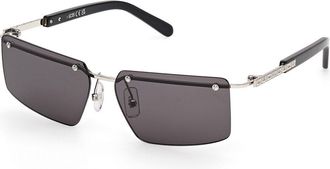 GCDS GD0061 16A Mens Sunglasses Silver Size 58