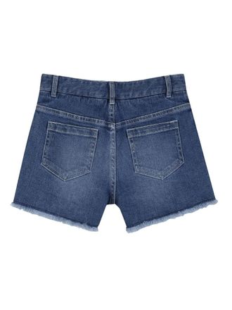 Chlo&eacute; Cotton-Elastane Denim Shorts - Gray