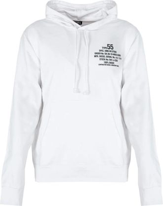 Diesel Ginn Hood - Sweatshirts & Hoodies - Hombre - Blanco - S