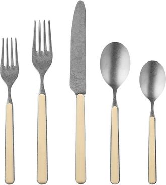 Mepra Fantasia Pewter Flatware Set - 20 Pieces in Sesame at Nordstrom