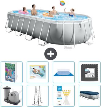 Intex Piscina Prism Frame Oval - 610x305x122 Cm - 9-piezas S533