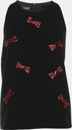 Moschino Boutique Moschino Black Crepe Top