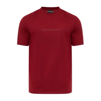 Emporio Armani Heren, Tops, Rood, Maat: L Katoen