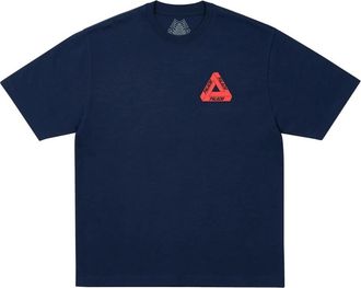 Palace Tri Lingual T-Shirt - Heren - T-shirts - Blauw - L - Katoen - Tops
