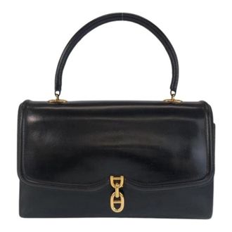 Herm&egrave;s Pre-owned Vintage Chaine dAncre Handtas - Dames - Vintage Handtas - Zwart - ONE Size - Leer - Vintage