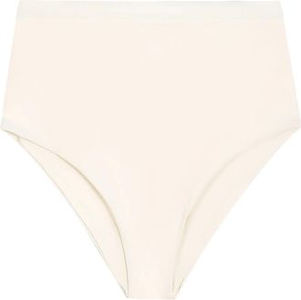 Jil Sander High Waist Slip - Dames - Onderbroek - Beige - XS - Leer - Ondergoed