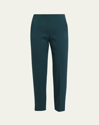 Giorgio Armani Slim-Leg Stretch Wool Trousers