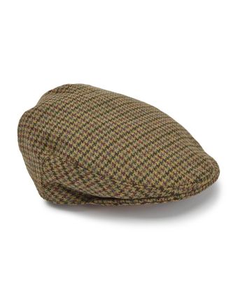 Oliver Brown Highland Club Check Tweed Cheshire Flat Cap