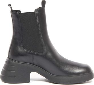 Hogan Chelsea Enkellaarsjes - Dames - Laarzen met Hak - Zwart - 37 EU - Schoenen