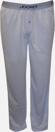 Jockey Mens Knitted Jacquard Fine Stripe Lounge Pants, Blue - Grey - Size: 32/34/35