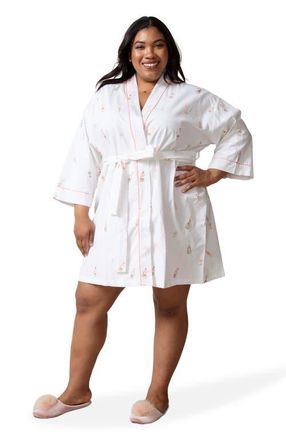 Printfresh Getting Ready Robe in Cloud at Nordstrom, Size Xx-Small