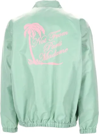 Dr&ocirc;le de Monsieur Slogan Palmiers Technical Polyamide Jacket - Green