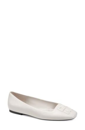 DKNY Darianne Ballet Flat in Soft White at Nordstrom, Size 8.5