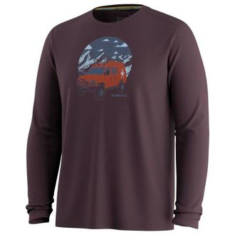 Smartwool First Chair Pursuit Active Long Sleeve Graphic Tee Merinolongsleeve f&uuml;r Herren | grau