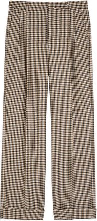 Valentino Garavani Houndstooth Straight-leg Wool Trousers - Multicoloured 1 - 52 (IT52 / XL)