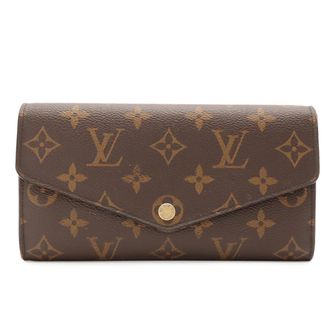 Louis Vuitton Brown Monogram Canvas Long Wallet (Bi-Fold) (Pre-Owned)