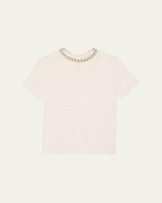 Zimmermann Embellished Short-Sleeve Tee