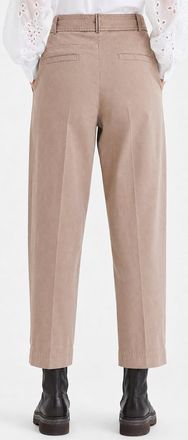 Brunello Cucinelli Pleated Cotton-Blend Trousers - Beige