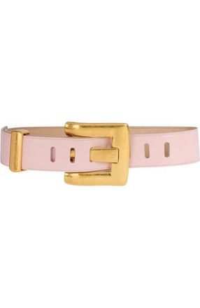 Balmain Anthem smooth leather belt in Pink at Nordstrom, Size 100