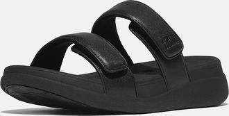 FitFlop Womens Fitflop F-Mode Go Polyurethane Womens All Black Sandals - Size: 8