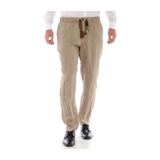 Daniele Alessandrini Straight Trousers, male, Beige, Size: XS Jeans Trouser